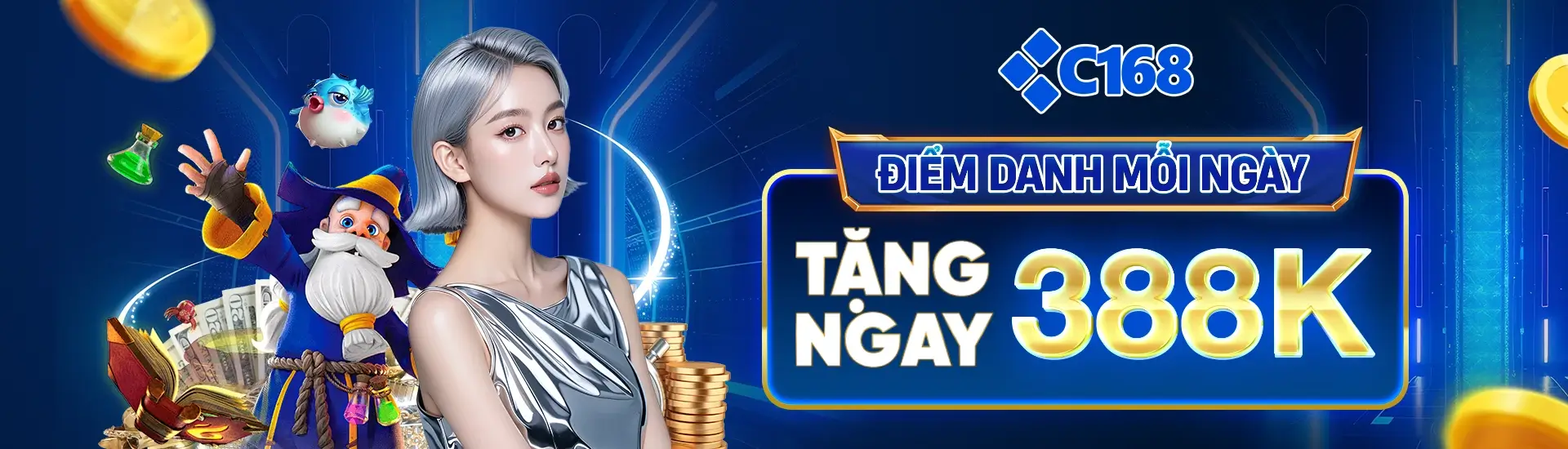 C168 Điểm danh mỗi ngày - Tặng 388K